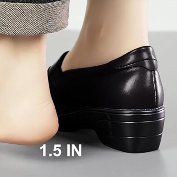 NIB (7) Women's Loafer Comfort Leather Slip On Dress Shoes - Picture 4 of 6